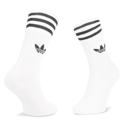 

Набір з 3 пар низьких шкарпеток unisex adidas Solid Crew Sock S21489 White/Black, Білий