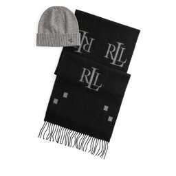 LAUREN RALPH LAUREN Σετ Κασκόλ και Σκούφος LAUREN RALPH LAUREN LAUREN RALPH LAUREN-454P04457 Μαύρο