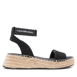 

Еспадрильї Calvin Klein Jeans Sporty Wedge Sandal Ankle Clip YW0YW00567 Black BDS, Чорний