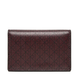 Calvin Klein Geldbörse Calvin Klein Emblem Aop Accordion Cardcase LV04F1083G Dunkelrot