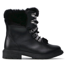 

Черевики туристичні Clarks Astrol Hiker T 261616806 Black Leather, Чорний