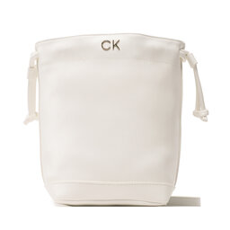 Calvin Klein Jeans Kabelka Calvin Klein Jeans Re-Lock Drawstring Bag Mini K60K610450 Biela