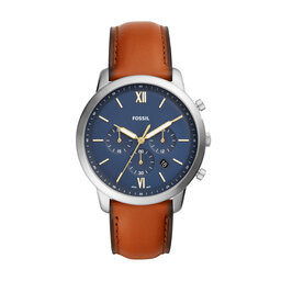 Fossil Ρολόι Fossil Neutra Chrono FS5453 Καφέ