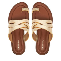 MICHAEL Michael Kors Šlepetės per pirštą MICHAEL Michael Kors Nora  40S5NOFS1M Auksinė