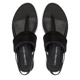

Босоніжки Calvin Klein Jeans Flat Sandal Toepost Dc YW0YW01344 Black BEH, Чорний