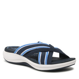 Clarks Natikače Clarks Mira Isle 26166246 Dark Navy Textile