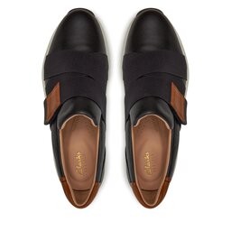 

Снікерcи Clarks Tivoli Strap 26177648 Black Leather, Чорний