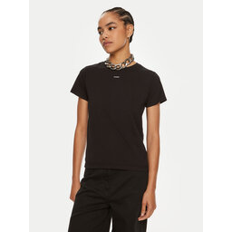 PINKO Pinko Marškinėliai Basico 100373 A228 Juoda Regular Fit