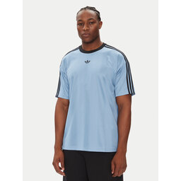 adidas adidas Póló adicolor Jacquard JW5879 Kék Loose Fit