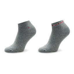 Tommy Hilfiger 2 pares de calcetines cortos para hombre Tommy Hilfiger 701222187 Grey Melange 002