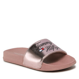 Tommy Hilfiger Șlapi Tommy Hilfiger Logo Pool Slide T3A0-32799-1367 Rose Gold 341
