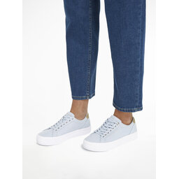 

Снікерcи Tommy Hilfiger Essential Vulc Canvas Sneaker FW0FW07682 Breezy Blue C1O, Голубий