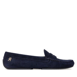 Tommy Hilfiger Mokassins Tommy Hilfiger Th Suede Driver Loafer FW0FW08563 Dunkelblau