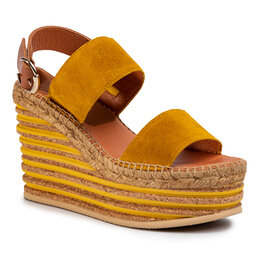 Kanna Espadrile Kanna 20KV20230 Cortina Amarillo/Vaq.Roble