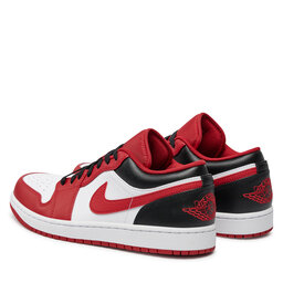 

Взуття Nike Air Jordan 1 Low 553558 163 White/Gym Red/Black, Червоний