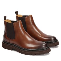 Kazar Kotníková obuv s elastickým prvkem Kazar Boril 85088-01-02 Brown