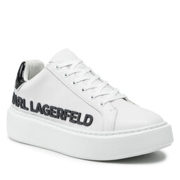 KARL LAGERFELD Laisvalaikio batai KARL LAGERFELD KL62210 White Lthr w/Black