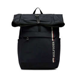 Tommy Hilfiger Hátizsák Tommy Hilfiger Th Monotype Rolltop Backpack AM0AM11792 Sötétkék