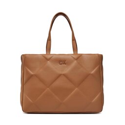 Calvin Klein Soma Calvin Klein Re-Lock Quilt Tote Lg K60K610761 Brown Sugar GA5