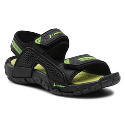 Rider Sandały Rider Tender XII Kids 83066 Black/Black/Green 02235