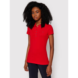 Tommy Hilfiger Tommy Hilfiger Pólóing New Chaira 1M57636661 Piros Slim Fit