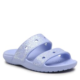 Crocs Чехли Crocs Classic Glitter Sandal K 207788 Moon Jelly