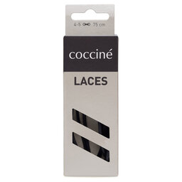 Coccine Κορδόνια παπουτσιών Coccine SZNUROWADŁA 75 cm F2 WOSKOWANE v.AZ Μαύρο