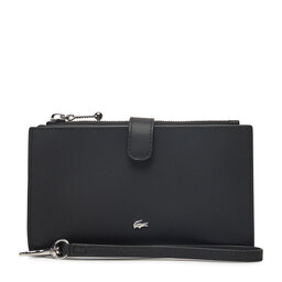 Lacoste Μεγάλο Πορτοφόλι Γυναικείο Lacoste NF4987DZ Μαύρο