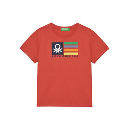 United Colors Of Benetton United Colors Of Benetton T-Shirt 3I1XG10HT Rot Regular Fit
