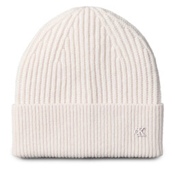 Calvin Klein Gorro Calvin Klein Ck Metal Wool Beanie LV04D8032G Écru