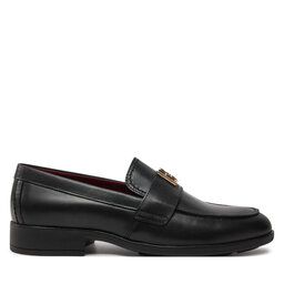 Tommy Hilfiger Lordsy Tommy Hilfiger Th Leather Classic Loafer FW0FW07961 Czarny