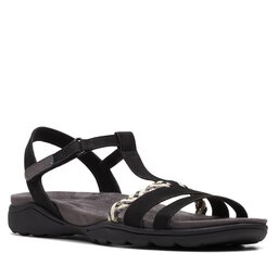 Clarks Sandalen Clarks Amanda Tealite 26171125 Black Nubuck