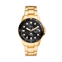 Fossil Hodinky Fossil Blue FS6035 Black/Gold