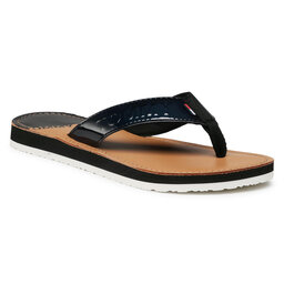 Tommy Jeans Zehentrenner Tommy Jeans Iridescent Beach Sandal EN0EN01298 Black BDS