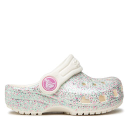 

Шльопанці Crocs Classic Glitter Clog K 205441 Oyster, Срібний