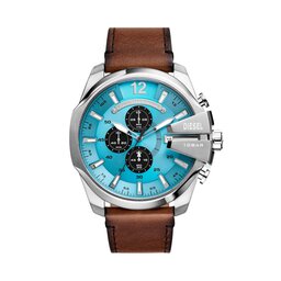 Diesel Zegarek Diesel Mega Chief DZ4657 Silver/Brown