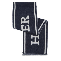 Tommy Hilfiger Šál Tommy Hilfiger Monotype Scarf AM0AM11738 Tmavomodrá