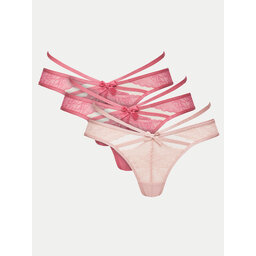 Hunkemöller Hunkemöller Комплект стрінгів 301423 Рожевий