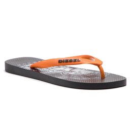 Diesel Zehentrenner Diesel Sa-Briian Y01938 P2119 H7048 Black/Sun Orange