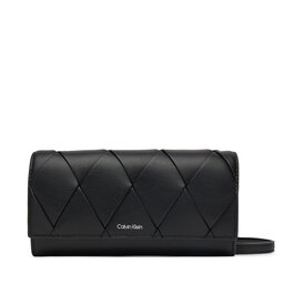 Calvin Klein Kabelka Calvin Klein Ck Woven Convertible Wallet Bag K60K612970 Černá