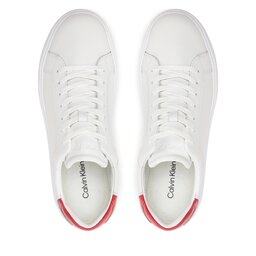 

Снікерcи Calvin Klein Low Top Lace Up Lth HM0HM01016 White/Baked Apple 02U, Білий