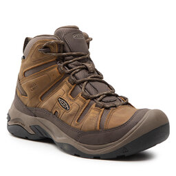 Keen Trekingová obuv Keen Circadia Mid Wp 1026769 Bison/Brindle