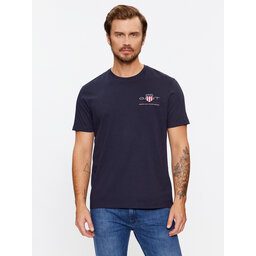 Gant Gant Póló Reg Archive Shield Emb Ss 2067004 Sötétkék Regular Fit
