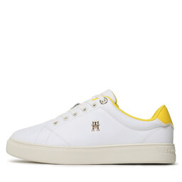 

Снікерcи Tommy Hilfiger Elevated Essential Court Sneaker FW0FW07377 White/Vivid Yellow 0LF, Білий