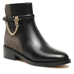 MICHAEL Michael Kors Stiefeletten MICHAEL Michael Kors Hamilton Flat Bootie 40F3HAME6L Blk/Brown