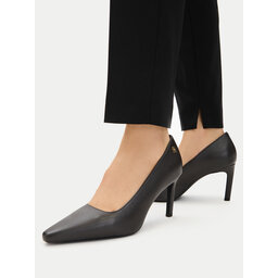 Tommy Hilfiger Pumps Tommy Hilfiger Th Logo Lth Pump Slanted Hl FW0FW09008 Schwarz