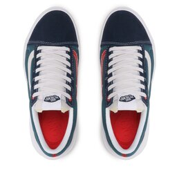 

Снікерcи Vans Old Skool Over VN0A7Q5EY271 Pop Color Navy/Grey, Зелений