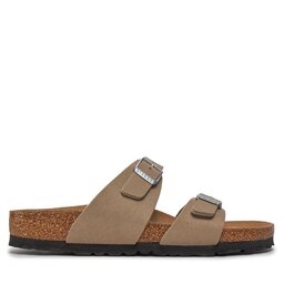 

Шльопанці Birkenstock Sydney 1026700 Soft Birki Vegan Gray Taupe, Сірий