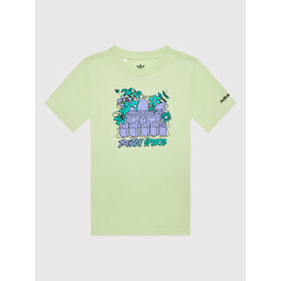 adidas adidas Póló Graphic Stoked Beach HF7434 Sárga Regular Fit