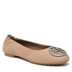 Tory Burch Ballerines Tory Burch Claire Ballet 147378 Almond Flour/Gold/Silver 200